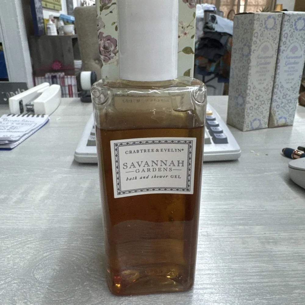 New Vintage Crabtree & Evelyn Savannah Gardens Bath And Shower Gel 6.8 Oz 1998